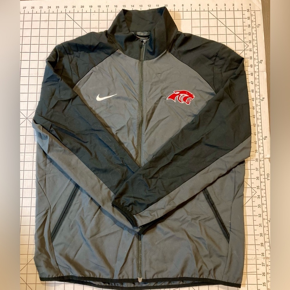 Nike Dri-Fit Men’s Size Large Black/Grey Full Zip Jacket